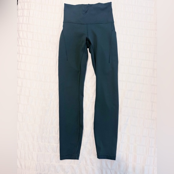 Lululemon Wunder Train High-Rise Tight with Pockets 25" Legacy Green Size 4 - Picture 2 of 9